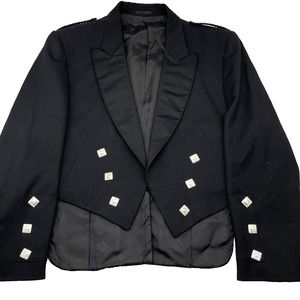 Vintage Edgar of Scotland 100% Pure Wool Prince Charlie Bagpiper Jacket Size R48